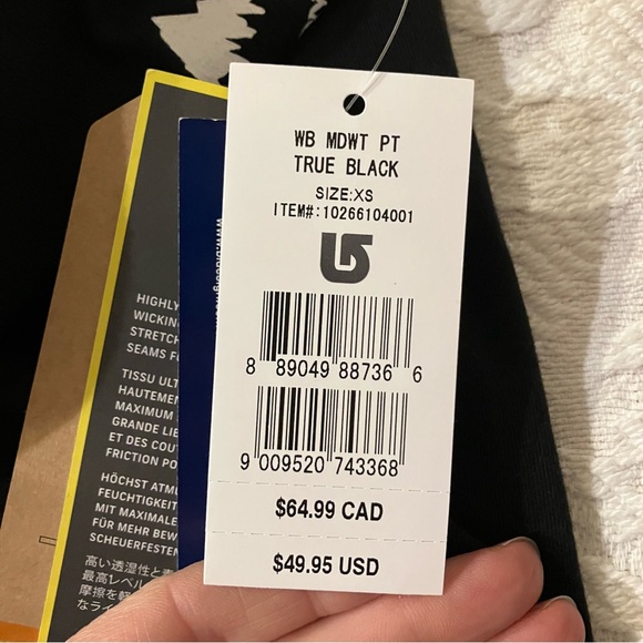 NWT Women's Burton Midweight Base Layer Pants - Picture 6 of 10